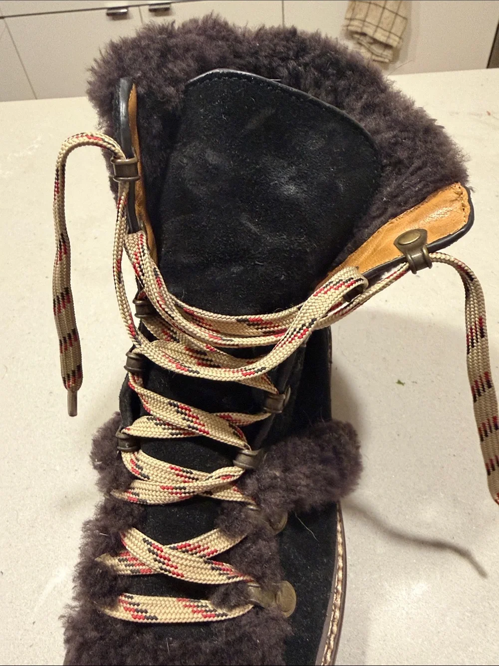 See by Chloé Shearling Lined Eileen Boots, Sz 36/6